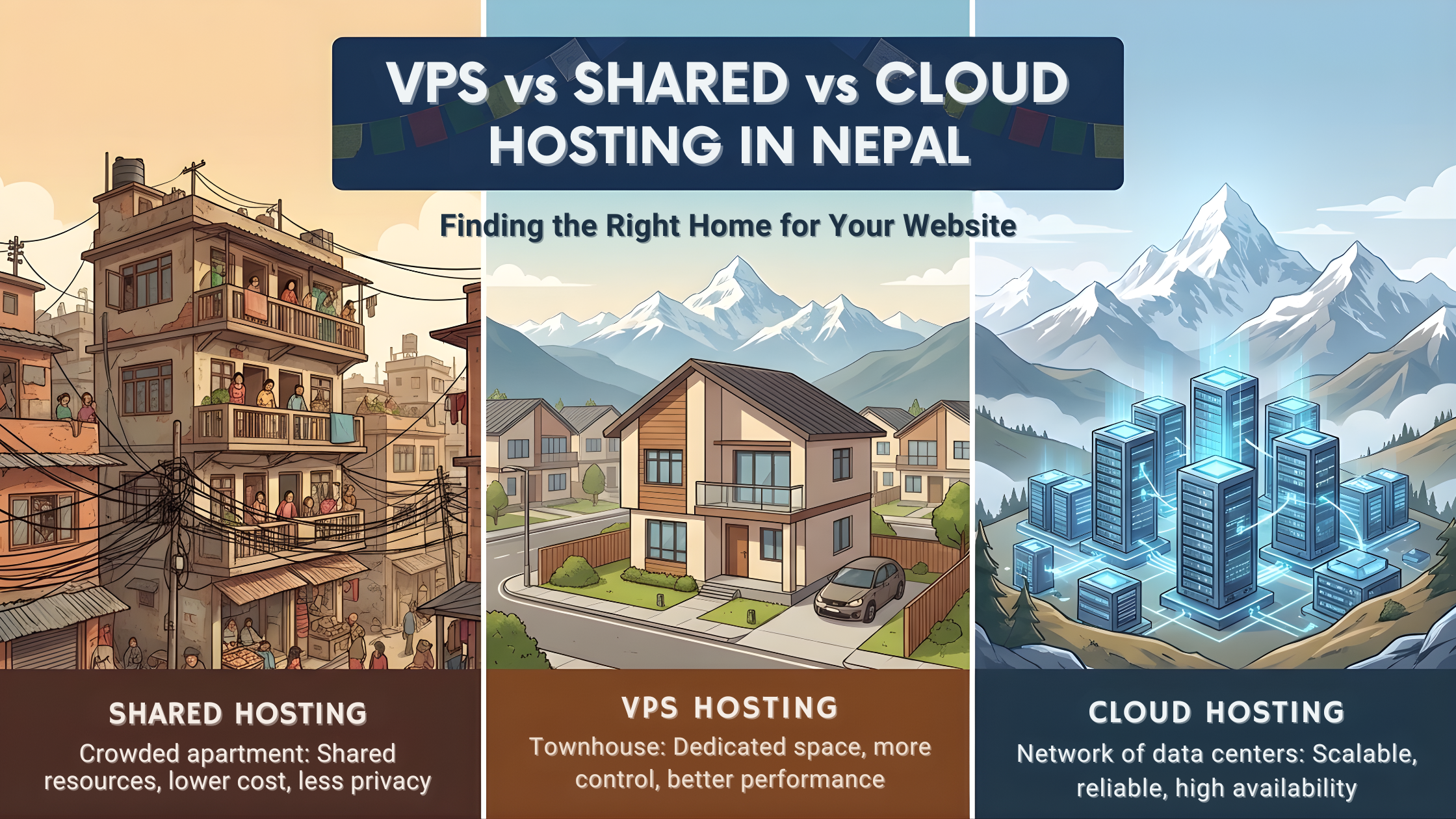VPS vs Shared vs Cloud Hosting in Nepal: Which Should You Choose in 2026?